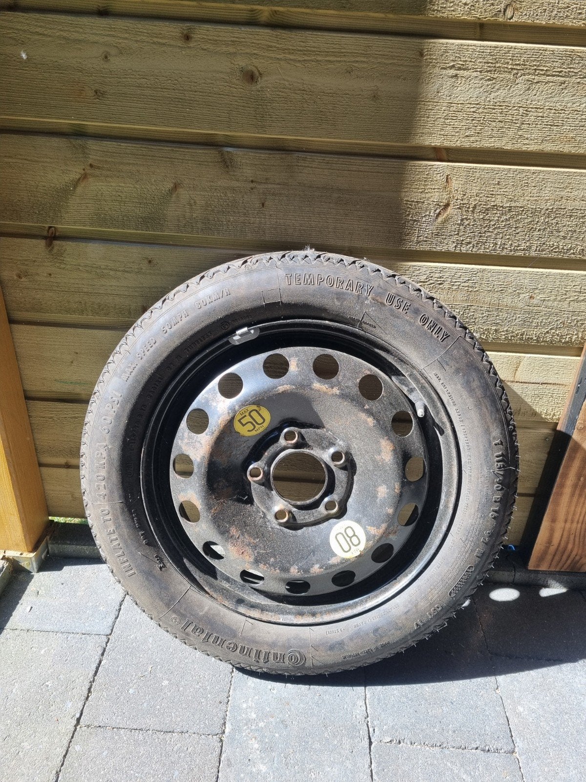 Origineel BMW Reserveband Met Velg, Auto-onderdelen, Ophalen, 16 inch, Banden en Velgen
