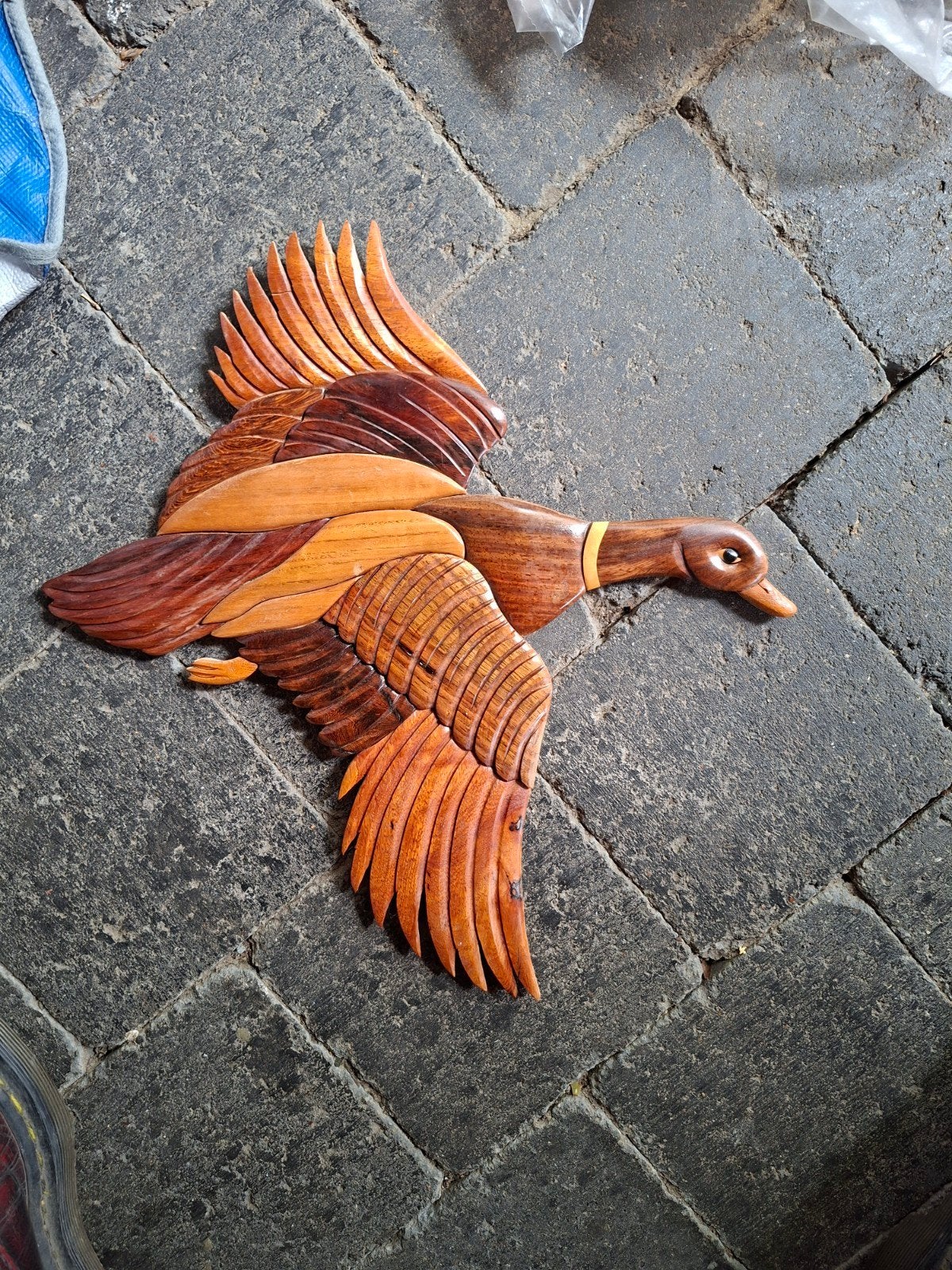Décoration murale en bois canard, Maison & Meubles, Accessoires pour la Maison | Décorations murale, Enlèvement ou Envoi, Bois