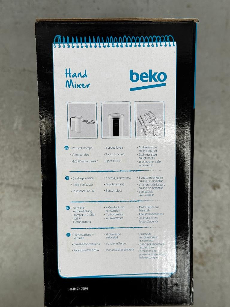 Batteur électrique Beko – Neuf jamais utilisé, Enlèvement, Neuf