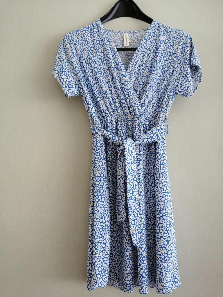 magnifique robe courte taille XS, Au-dessus du genou, Comme neuf, Taille 34 (XS) ou plus petite, Bleu