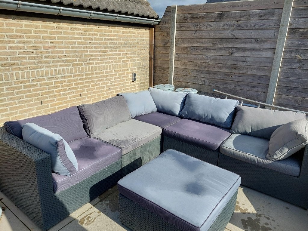 complete lounge set met kussens GRATIS, Ophalen, Gebruikt