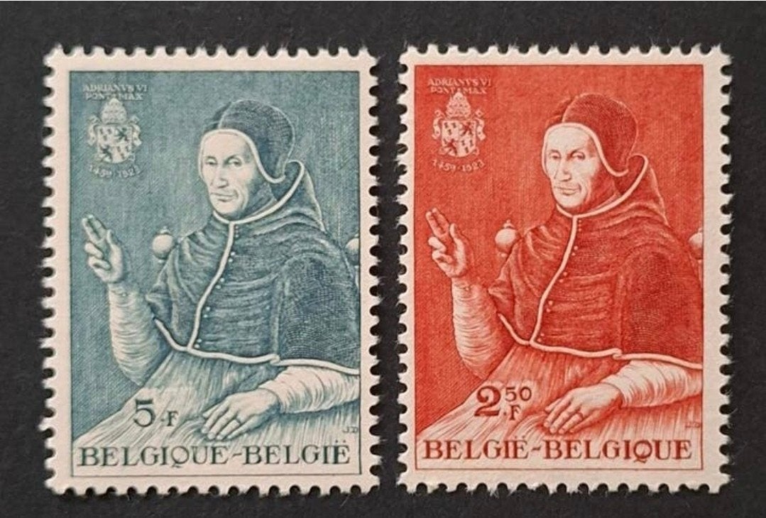 Belgique : COB 1109/10 ** Pape Adrianus 1959., Sans timbre, Neuf, Enlèvement ou Envoi, Non oblitéré