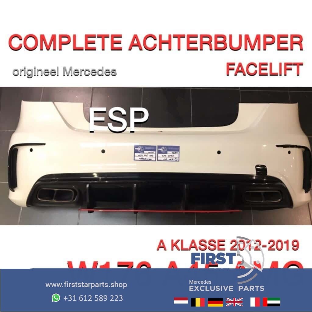 W176 FACELIFT A45 AMG ACHTERBUMPER COMPLEET AERO PERFORMANCE