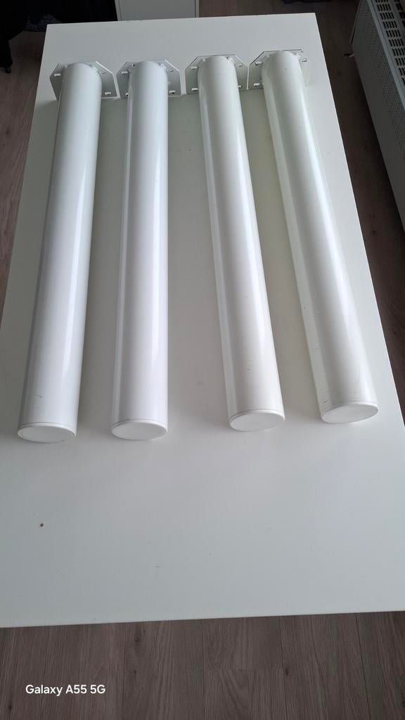 Duraline Tafelpoten rond wit, Ophalen