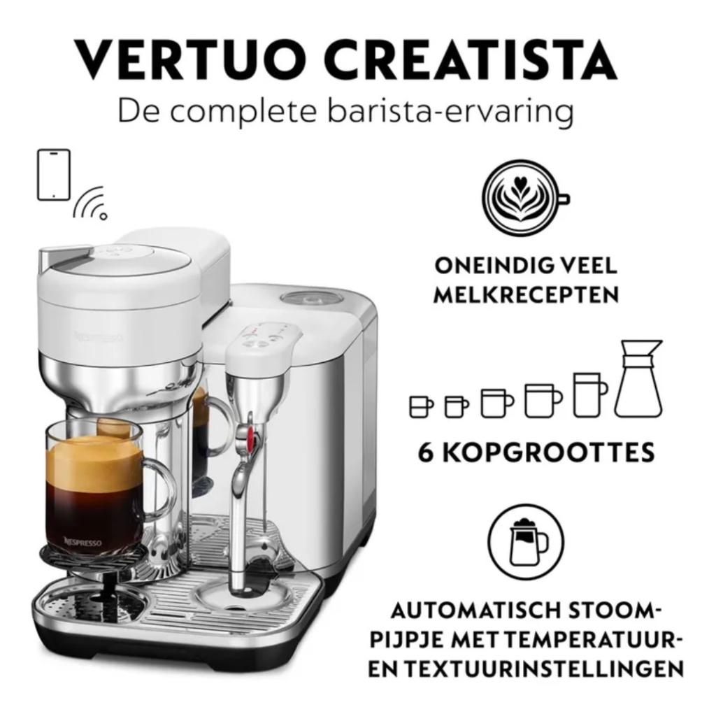 Nespresso Sage Vertuo machine KOOPJE, Machine à espresso, Réservoir d'eau amovible, Dosettes et capsules de café, Enlèvement