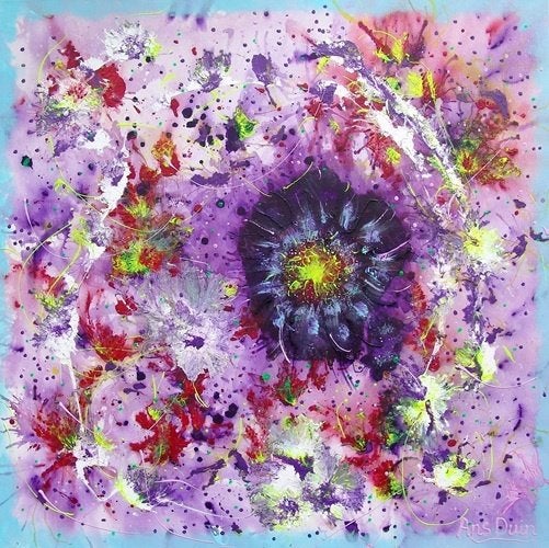 Kunsthandel Gennep - "Abstract Let Your Love Flow", Antiek en Kunst, Ophalen of Verzenden