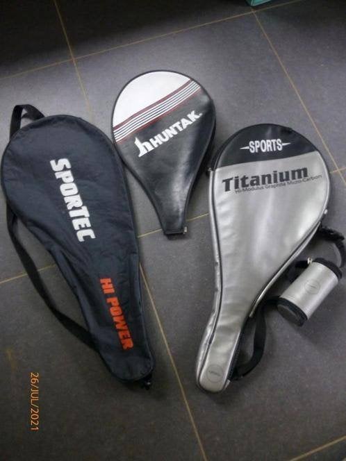 tennistas+tennisrackets Snauwaert(hout)+tennisgids, Sport en Fitness, Tennis, Ophalen of Verzenden, Gebruikt