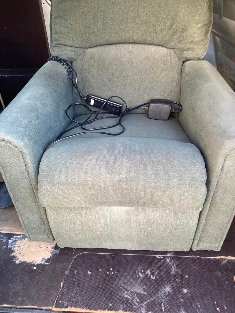 electrische relaxstoel, Ophalen, Gebruikt