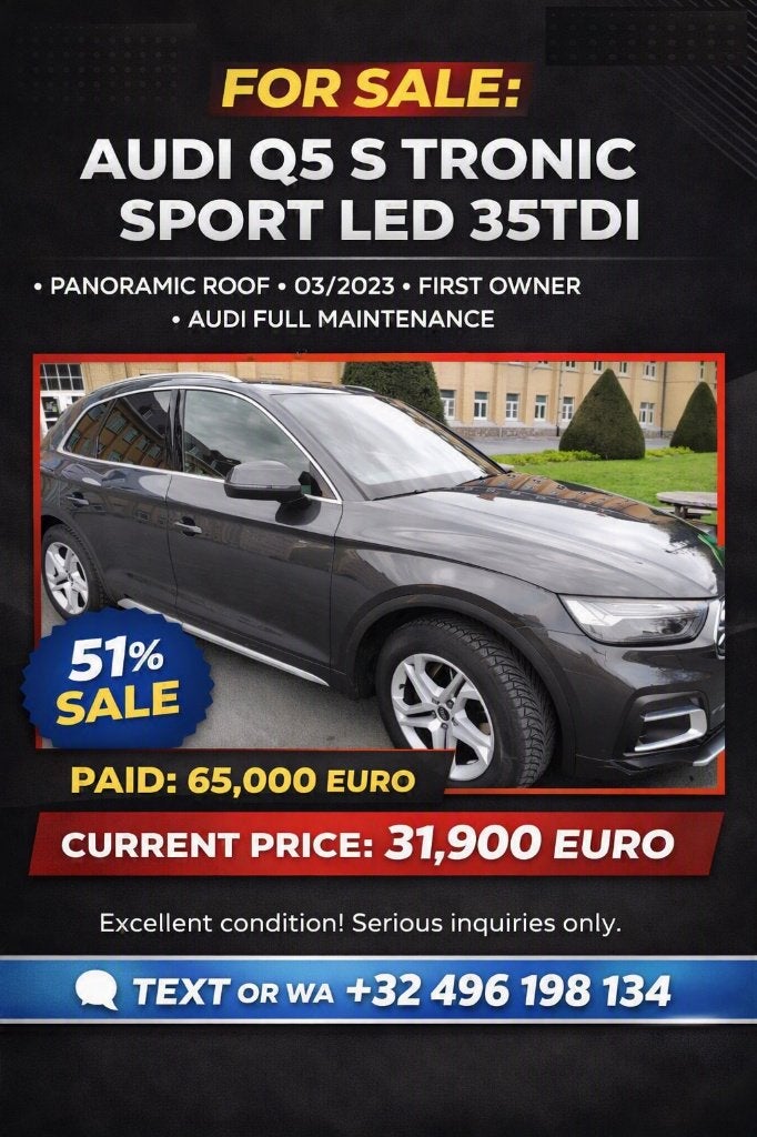 AUDI Q5 35 TDI 163CV S TRONIC | PANORAMIC | MATRIX LED, Autos, Audi, Cuir, Argent ou Gris, Achat, Euro 6