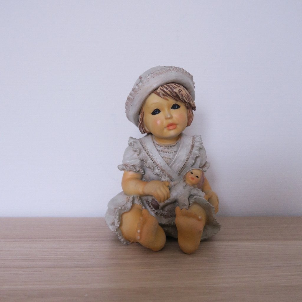 Vintage decoratief beeldje, Ophalen of Verzenden, Gebruikt, Mens