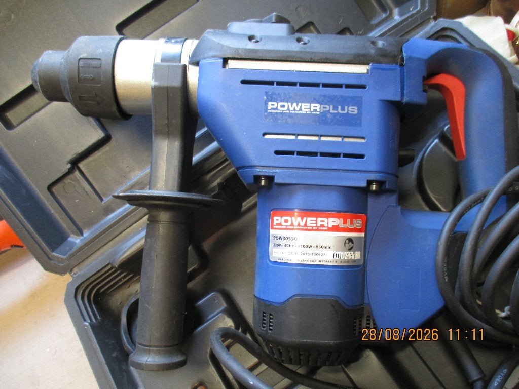 Boorhamer 1100w, Ophalen of Verzenden, Zo goed als nieuw, 600 watt of meer, Boor- en/of Breekhamer
