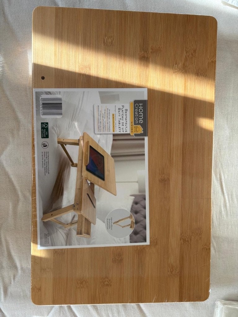 Bedtafeltje, Ophalen, Hout, Overige stijlen, Nieuw