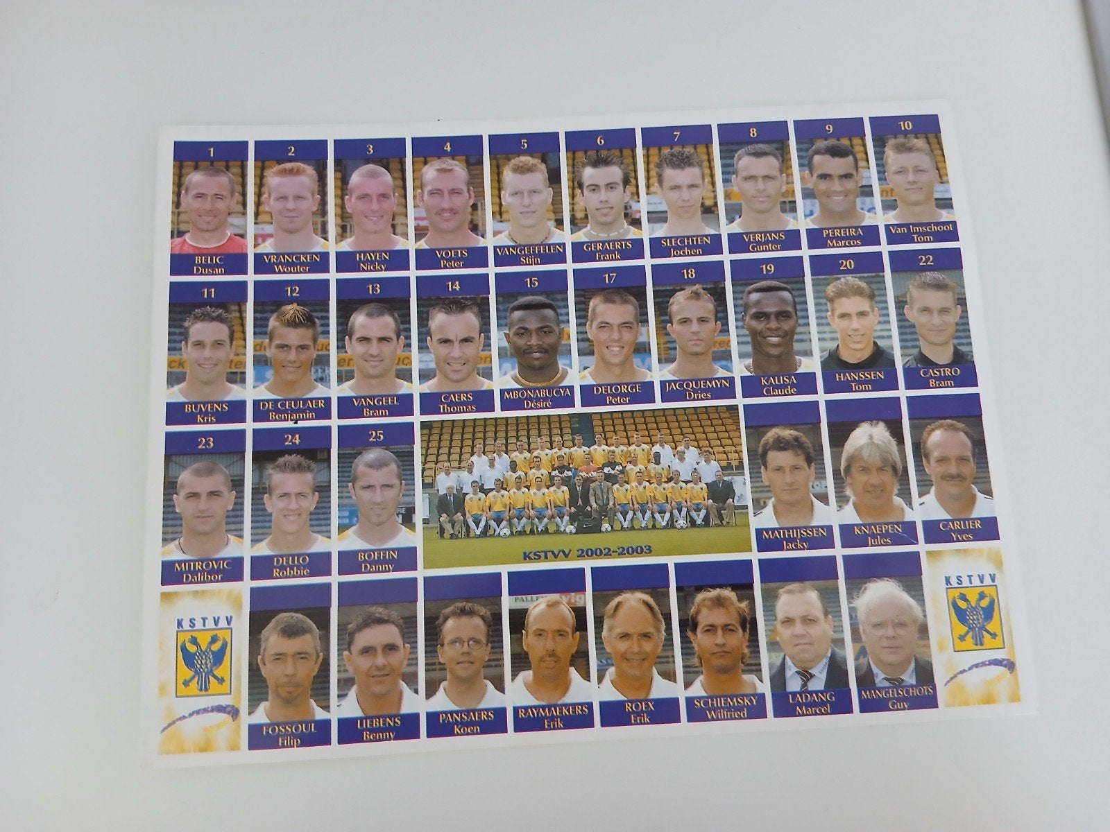 Stvv 2002-2003 spelers, Enlèvement ou Envoi, Neuf, Affiche, Image ou Autocollant