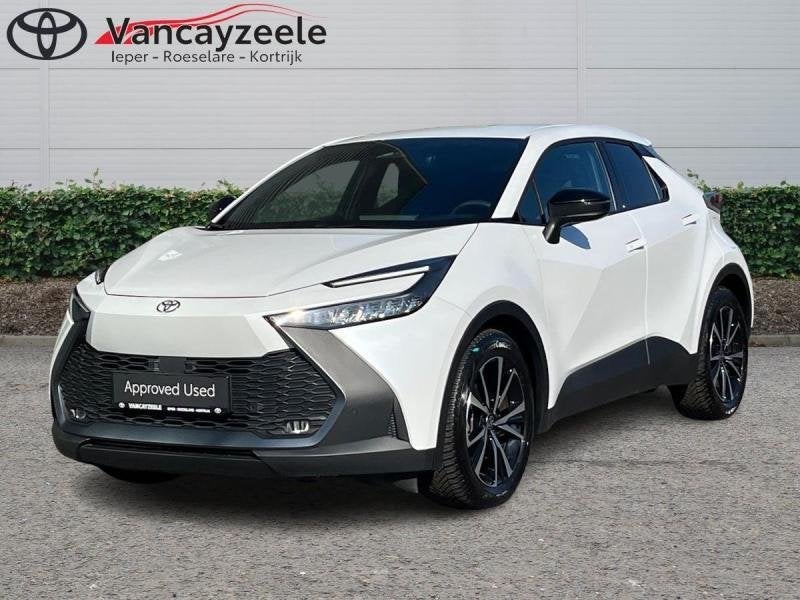 Toyota C-HR Dynamic Plus+cam+gps+sens V+A, Wit, 5 deurs, Hybride Elektrisch/Benzine, 140 pk