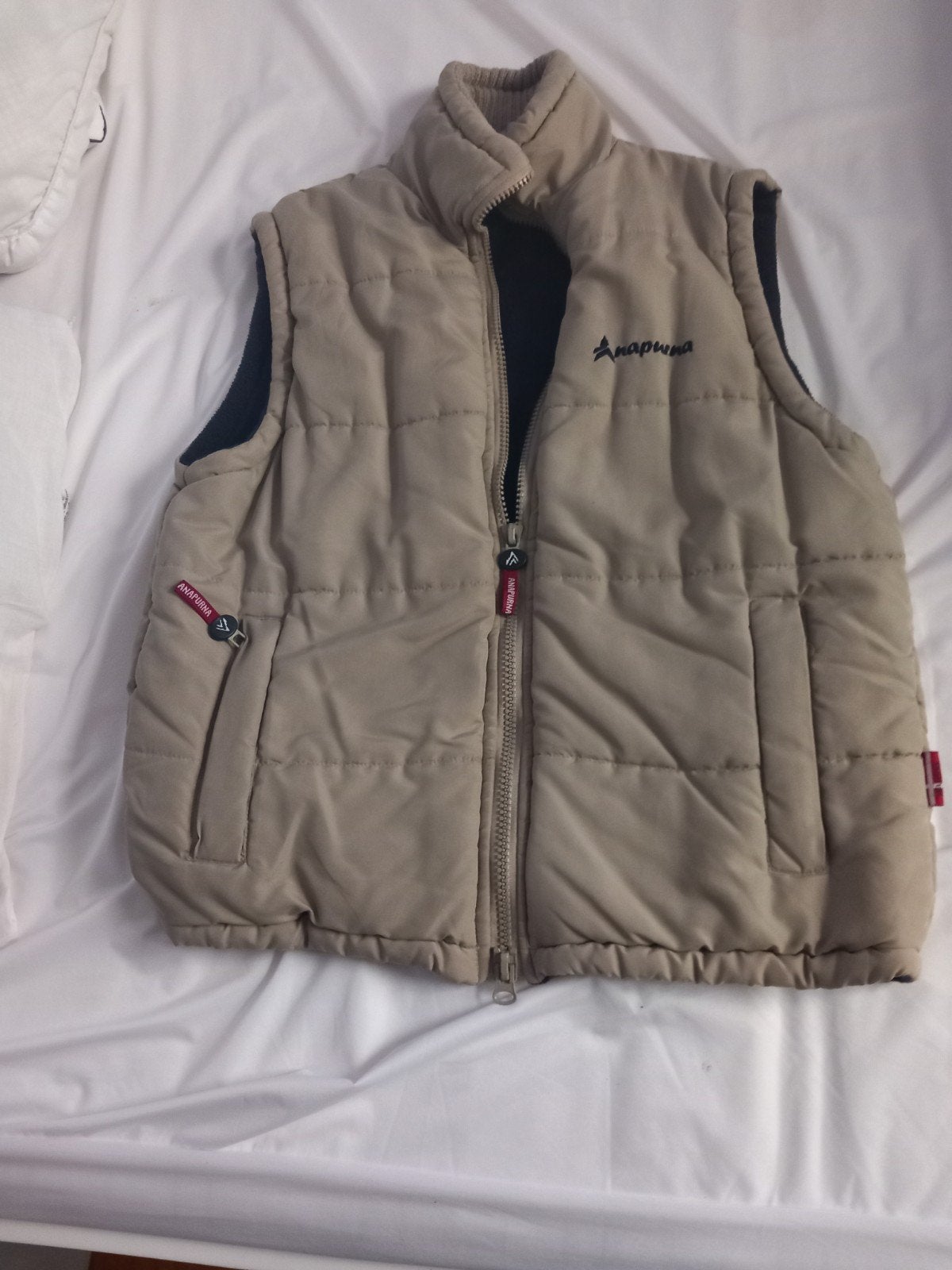 veste anapurna beige sans manche xl, Kleding | Dames, Ophalen, Beige, Maat 46/48 (XL) of groter, Gedragen