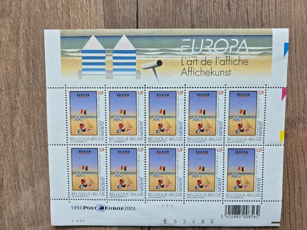TIMBRES BELGE 2003, Non oblitéré, Gomme originale, Envoi, Neuf