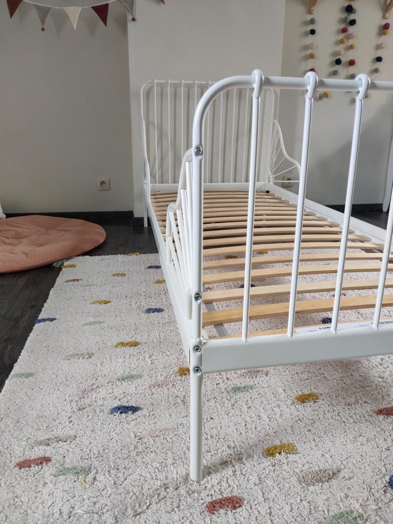 Kinderbed wit metaal IKEA, Ophalen, Lattenbodem