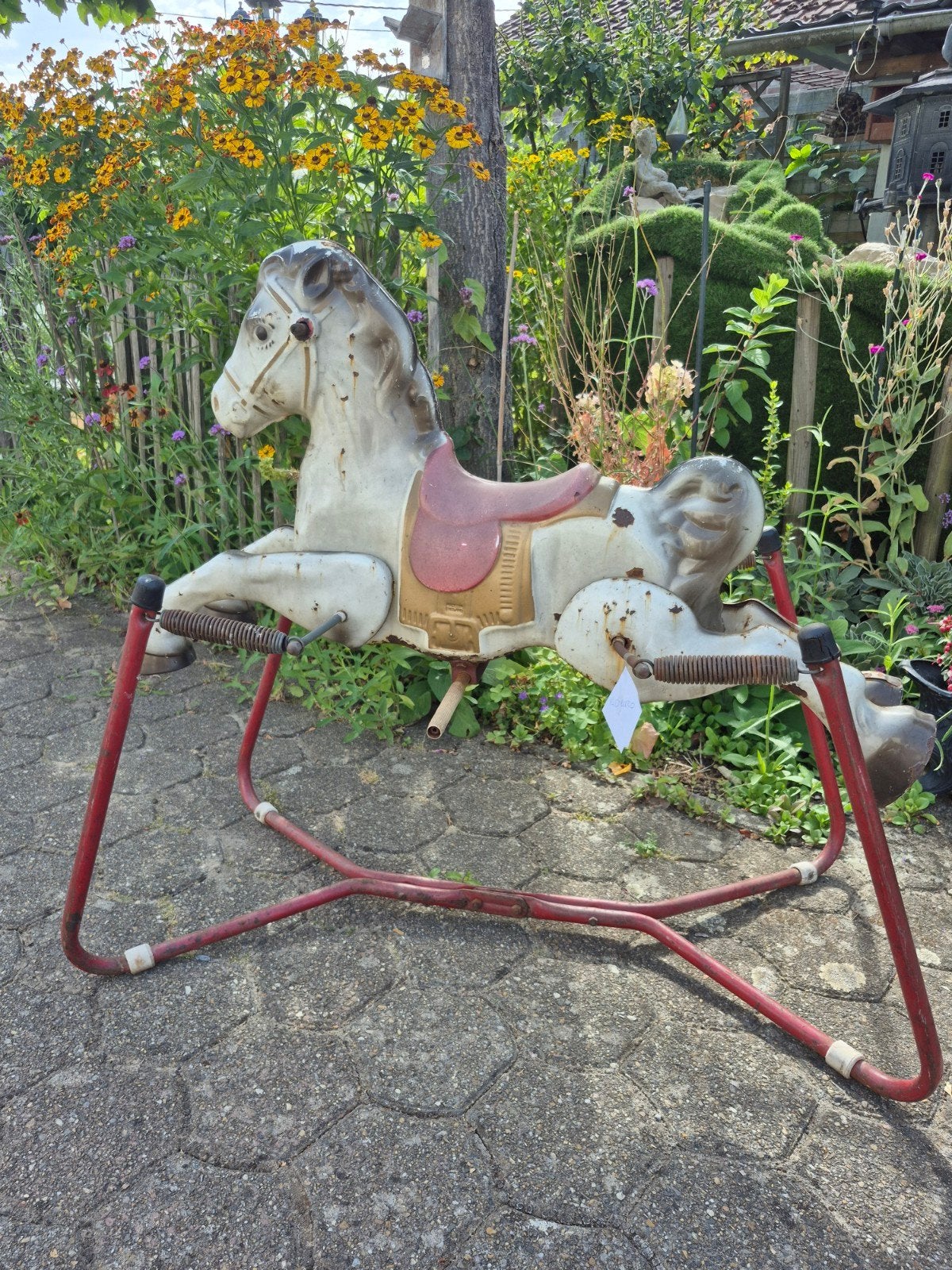 vintage metalen paard Engeland, Ophalen