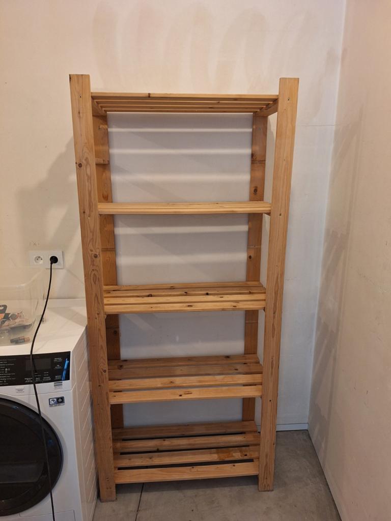 3 x houten rek, Ophalen