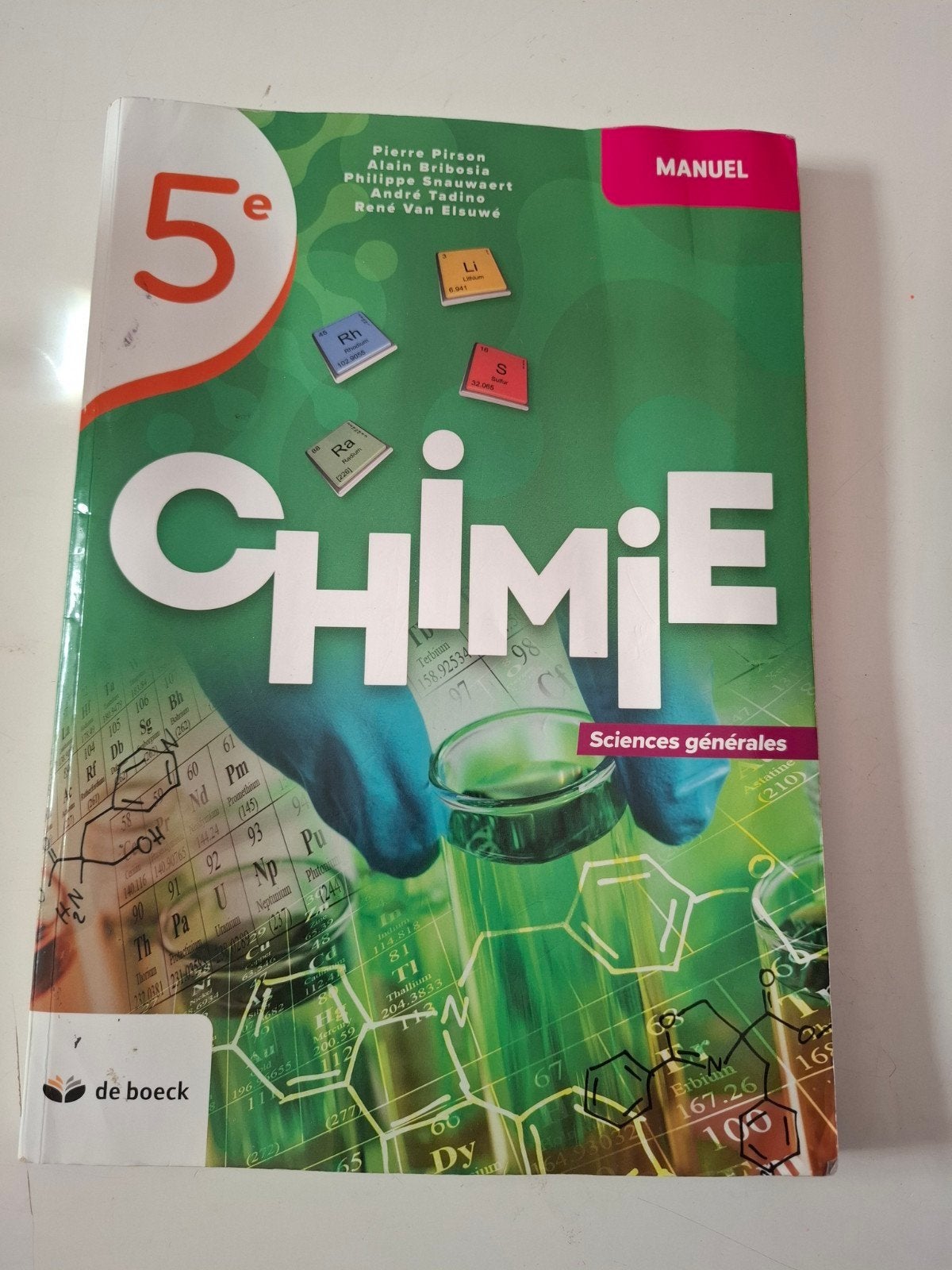 manuel scolaire Chimie 5, Livres