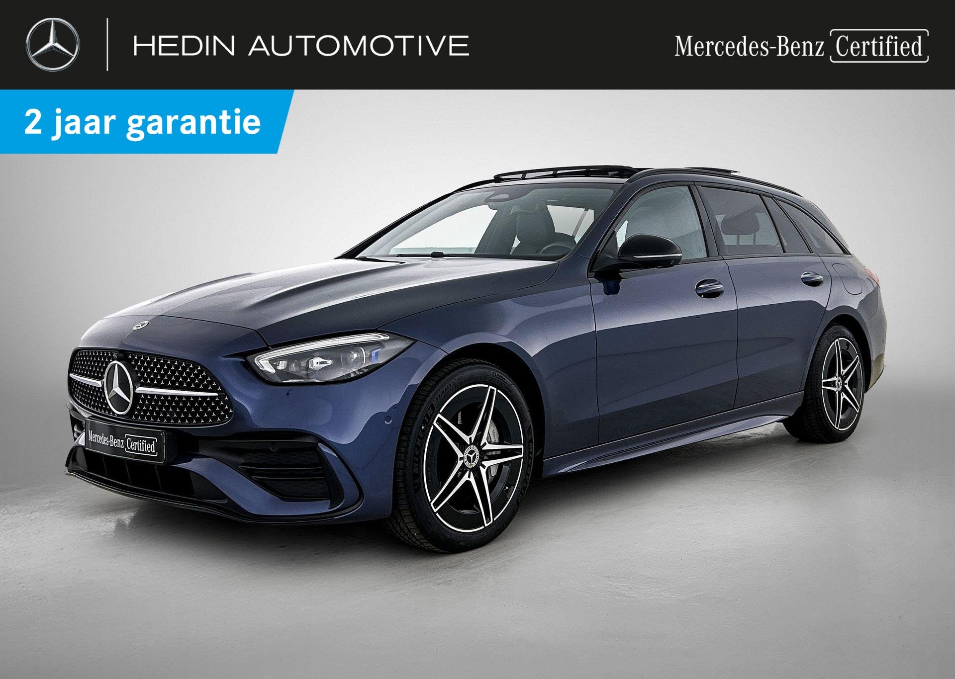 Mercedes-Benz C-Klasse 300 e Break AMG Line | Night Pack | P, Auto's, Automaat, Dealer onderhouden, Zwart, 4 cilinders