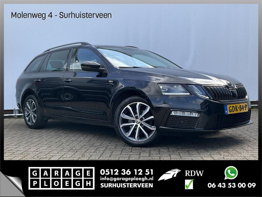 Skoda Octavia Combi 1.5 TSI 150PK Aut7 Sport Stoel/Stuurverw, Automaat, Zwart, Bedrijf, Break