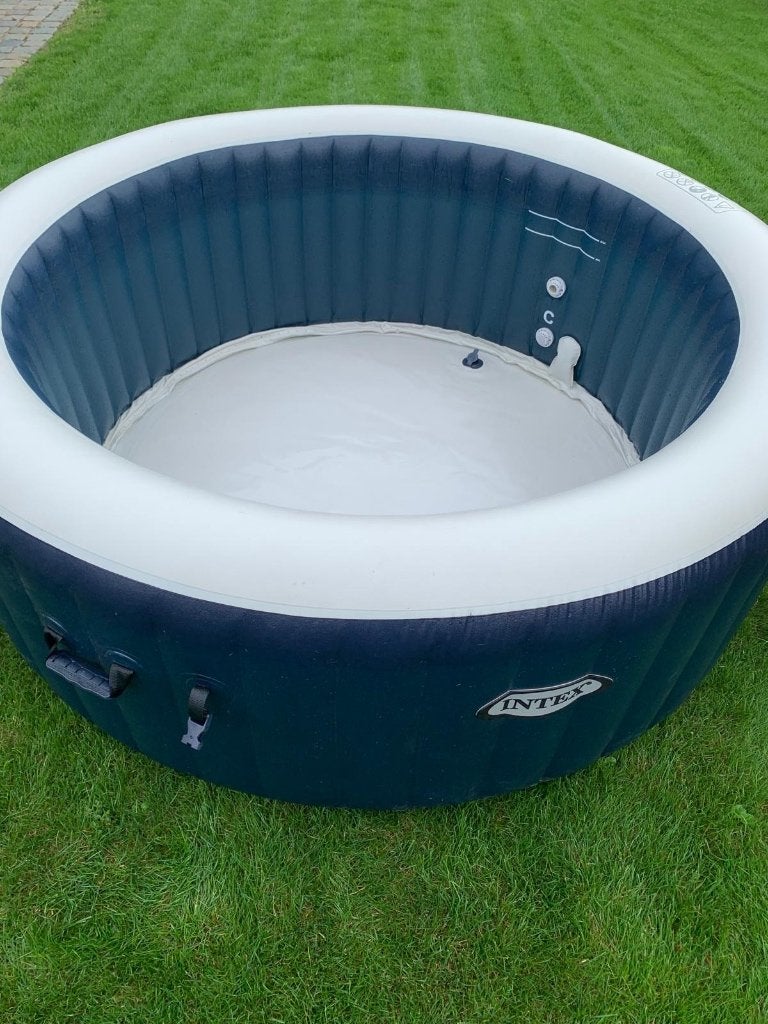 Opblaasbare Intex jacuzzi, Enlèvement, Utilisé, Couverture, Gonflable