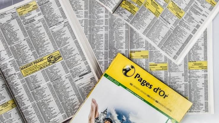Zoek in het oude adresboek | Pages d'Or | België, Ophalen of Verzenden