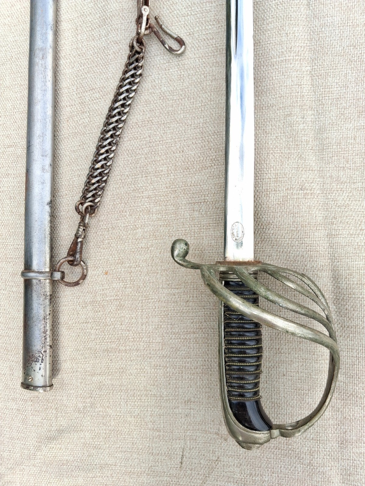 Franse sabel model 1882 GIROULT PARIS, Ophalen of Verzenden