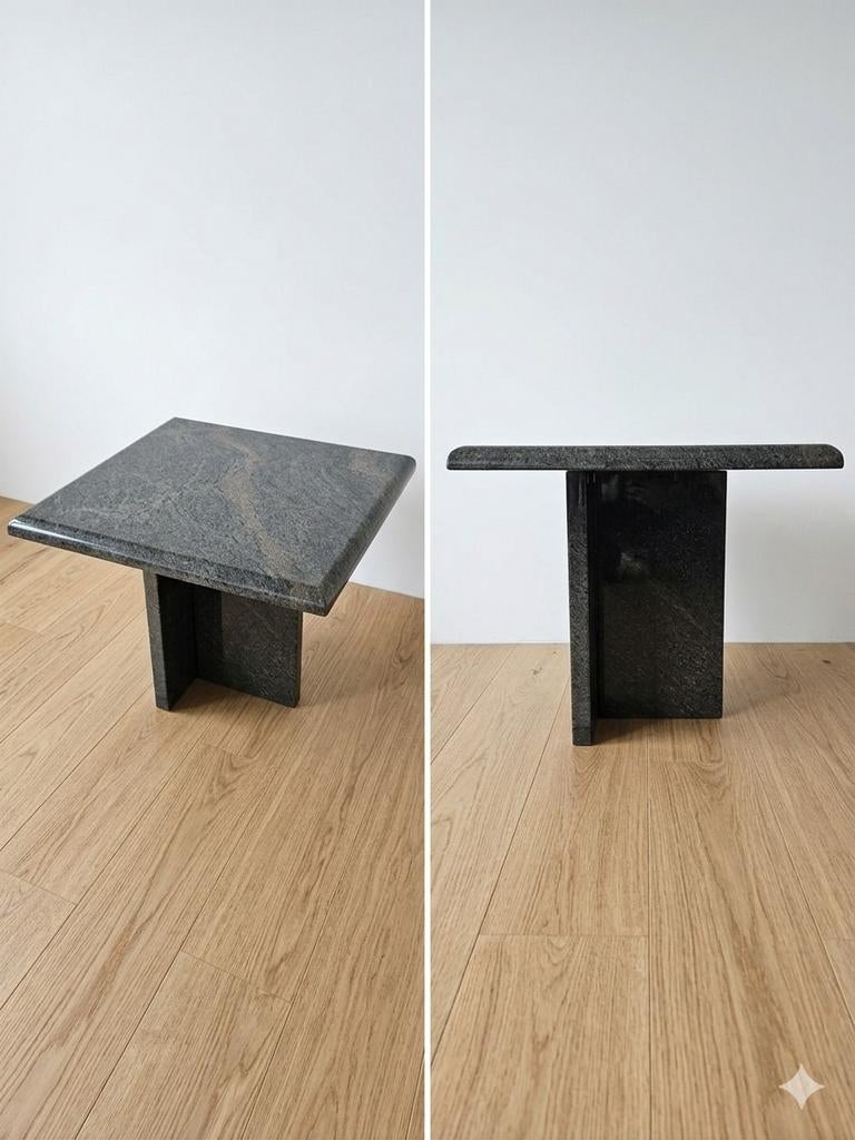 Natuursteen bijzettafels ( 3 stuks uit graniet ), Maison & Meubles, Tables | Tables d'appoint, Enlèvement