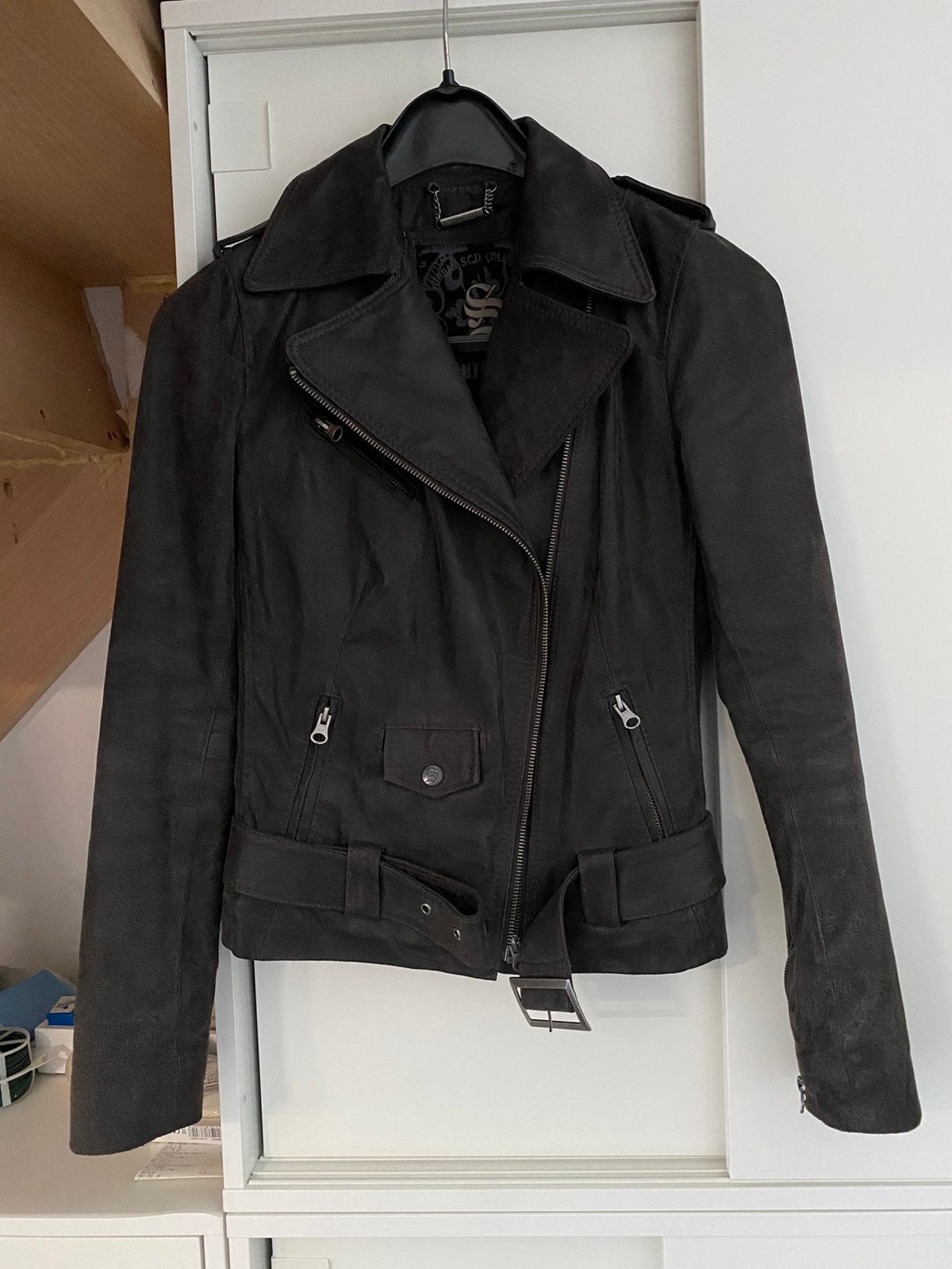 Leren dames jas xs, Ophalen, Zo goed als nieuw