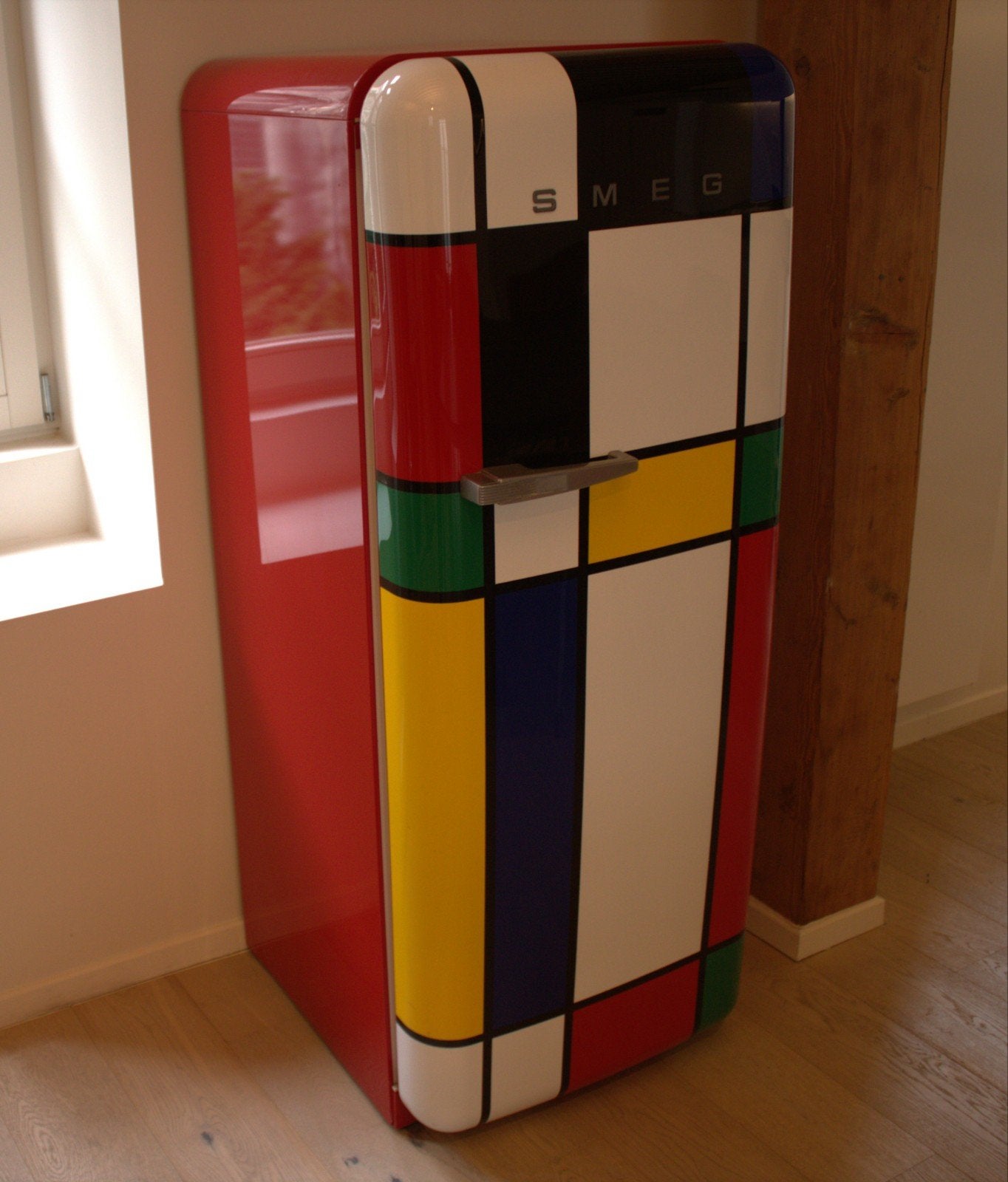 Smeg FAB28 Limited Edition (Mondrian/Rietveld) Koelkast, Elektronische apparatuur, Koelkasten en IJskasten, Ophalen