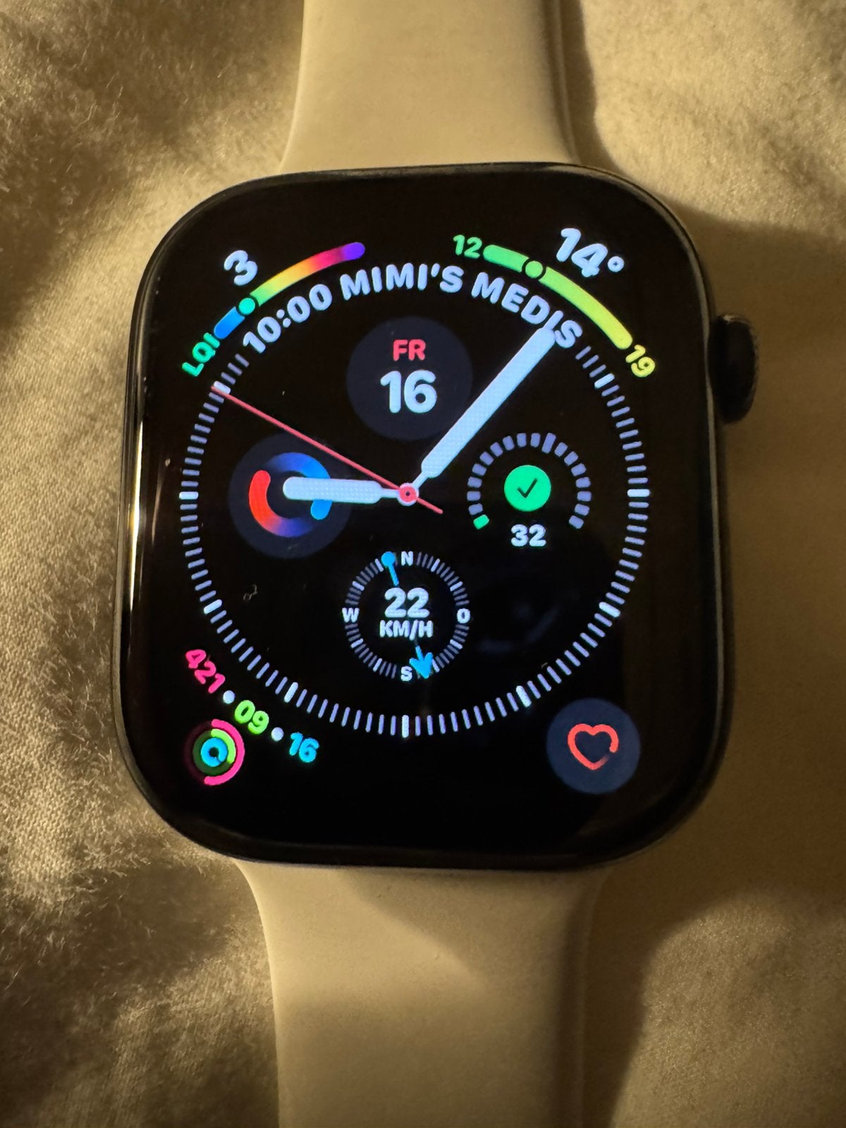 Apple Iwatch série 8, GPS, aluminium, batterie à 92 %., Étanche, Enlèvement ou Envoi, IOS, Comme neuf