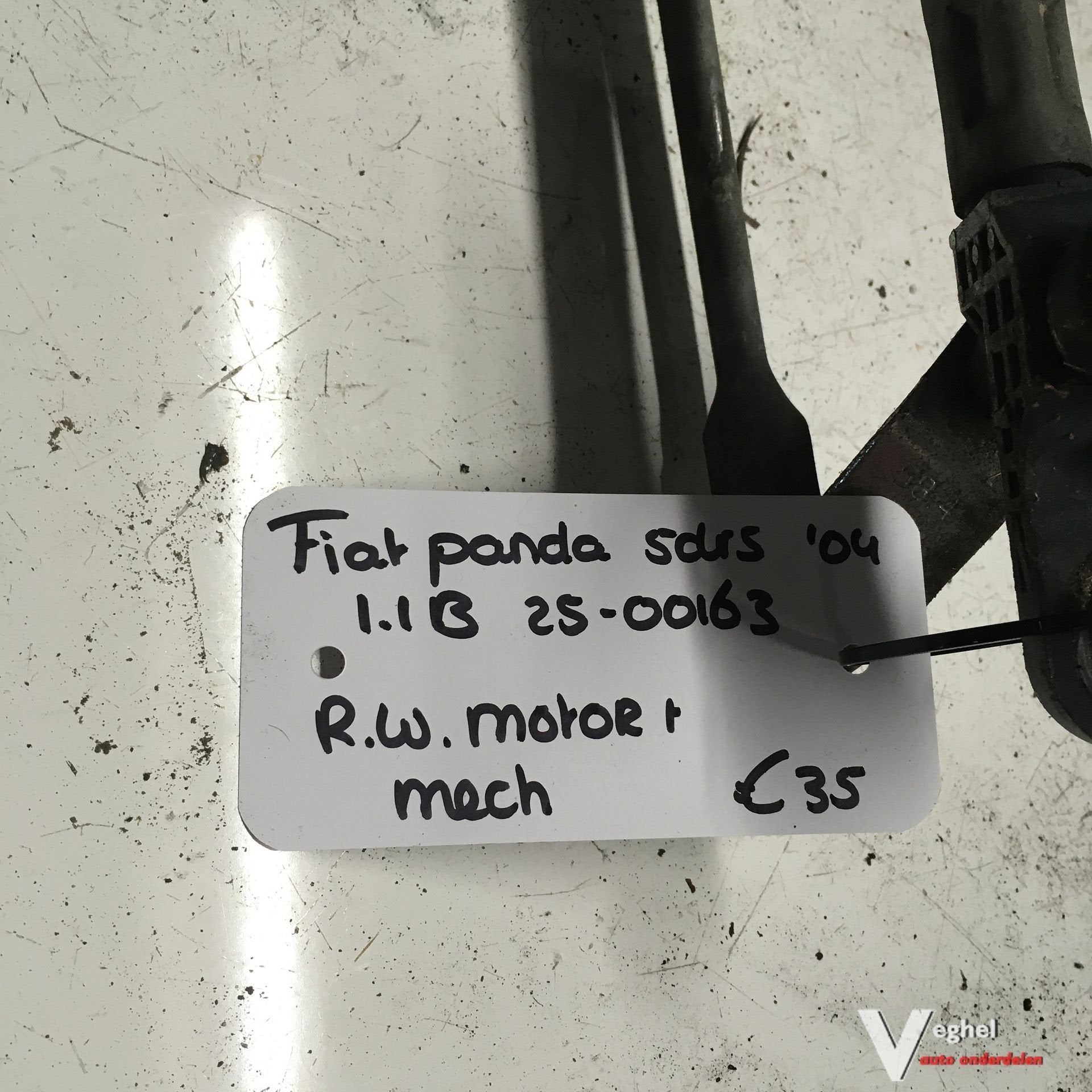 Fiat Panda 5drs 1.1 B 2004 2500163 Ruitenwissermotor met mec, -, Utilisé, -, -