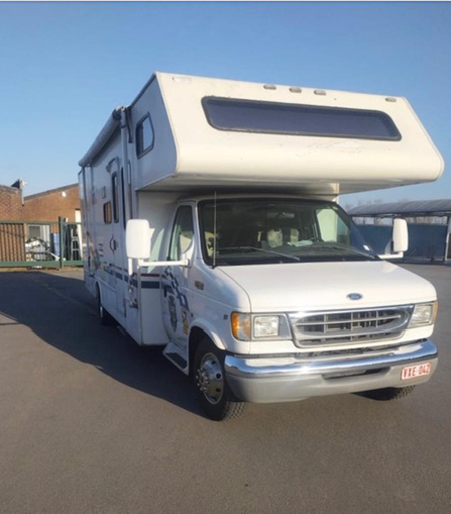Motorhome met grote garage te koop, GEEN TACHO VERPLICHTING, Autres modèles, Achat, Automatique, Particulier