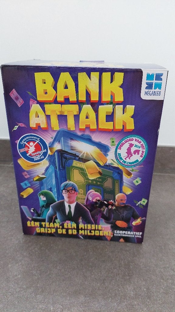 Gezelschapsspel Bank Attack, Drie of vier spelers, Ophalen, Gebruikt, Megableu