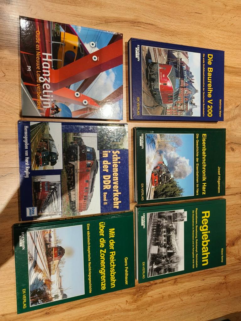 Collectie boeken over treinen en spoorwegen, Boeken, Ophalen