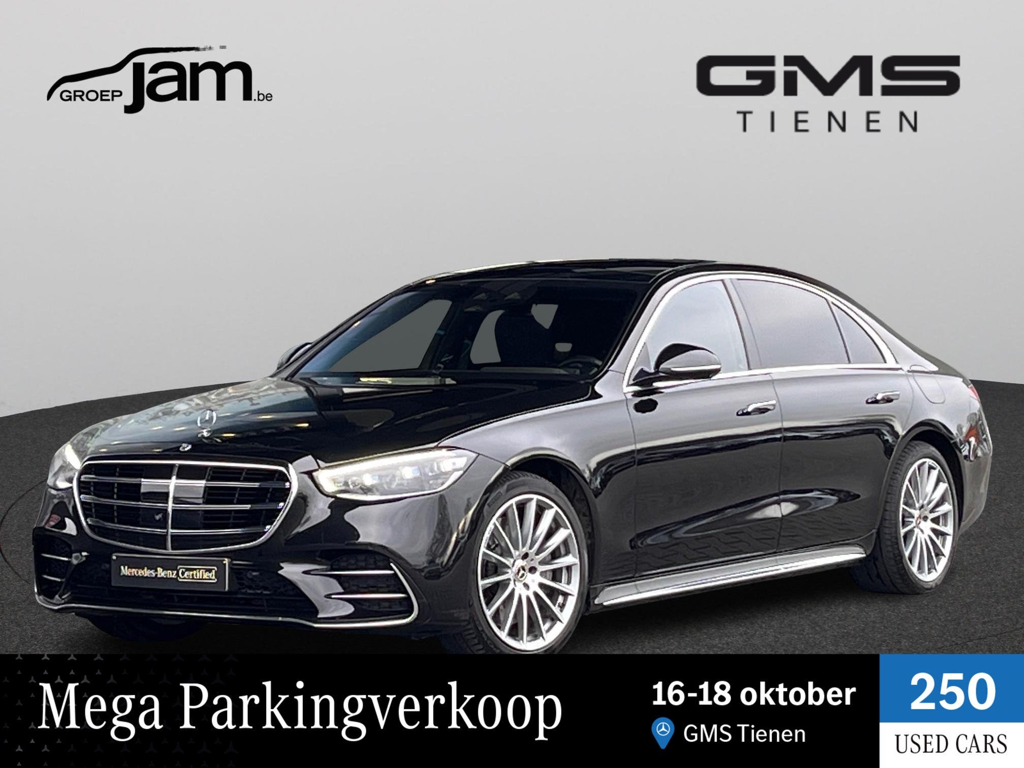Mercedes-Benz S-klasse 580 e 4MATIC L, 4 deurs, Stof, Gebruikt, Zwart