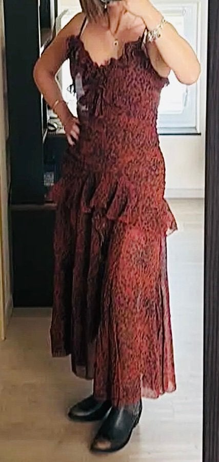Robe de soirée  Mochy Imprimé Léopard & Volants – Neuve, Vêtements | Femmes, Robes, Comme neuf, Enlèvement ou Envoi