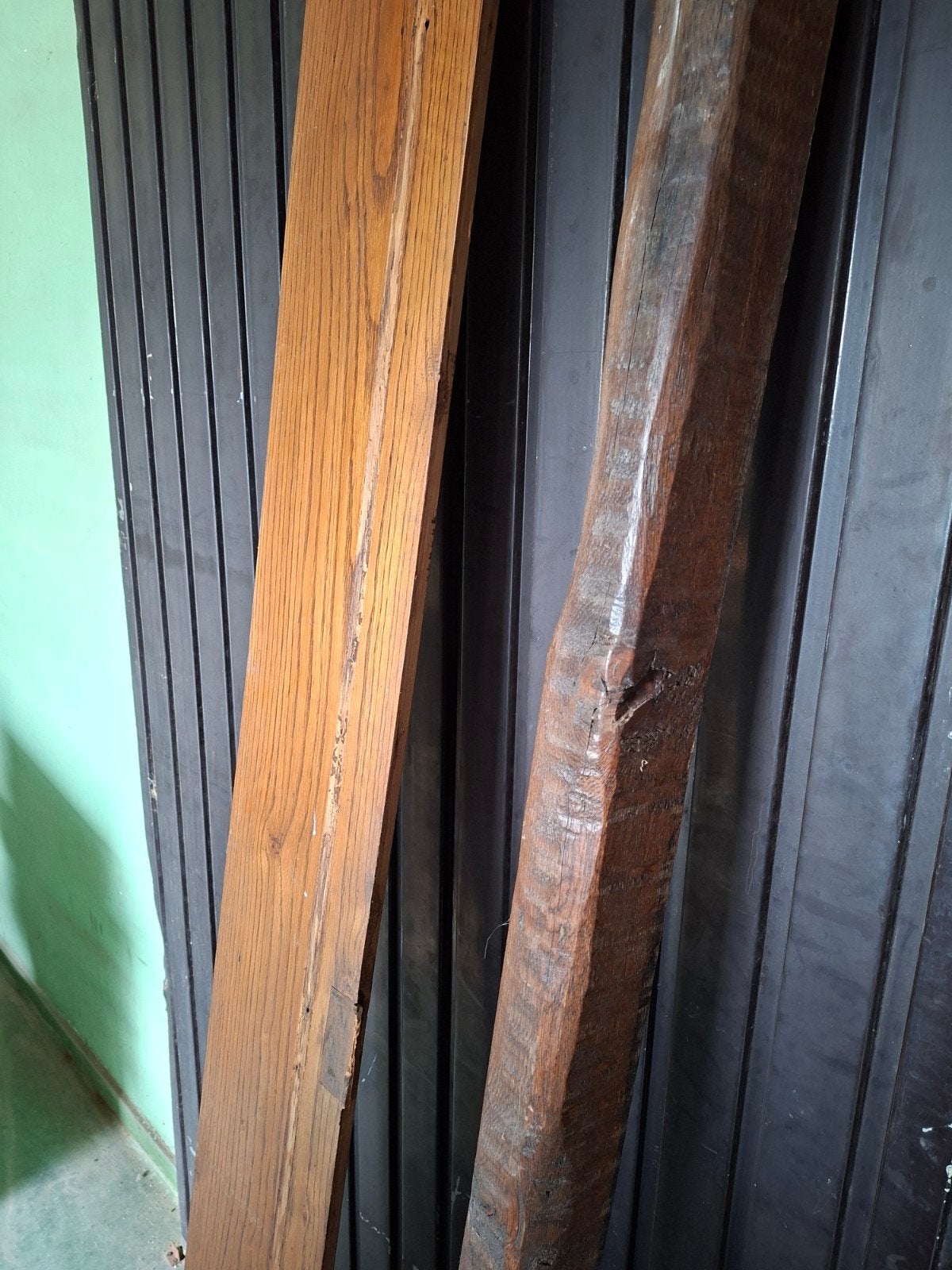 8 eiken houten planken van deuromkadering, Tuin en Terras, Ophalen, Planken