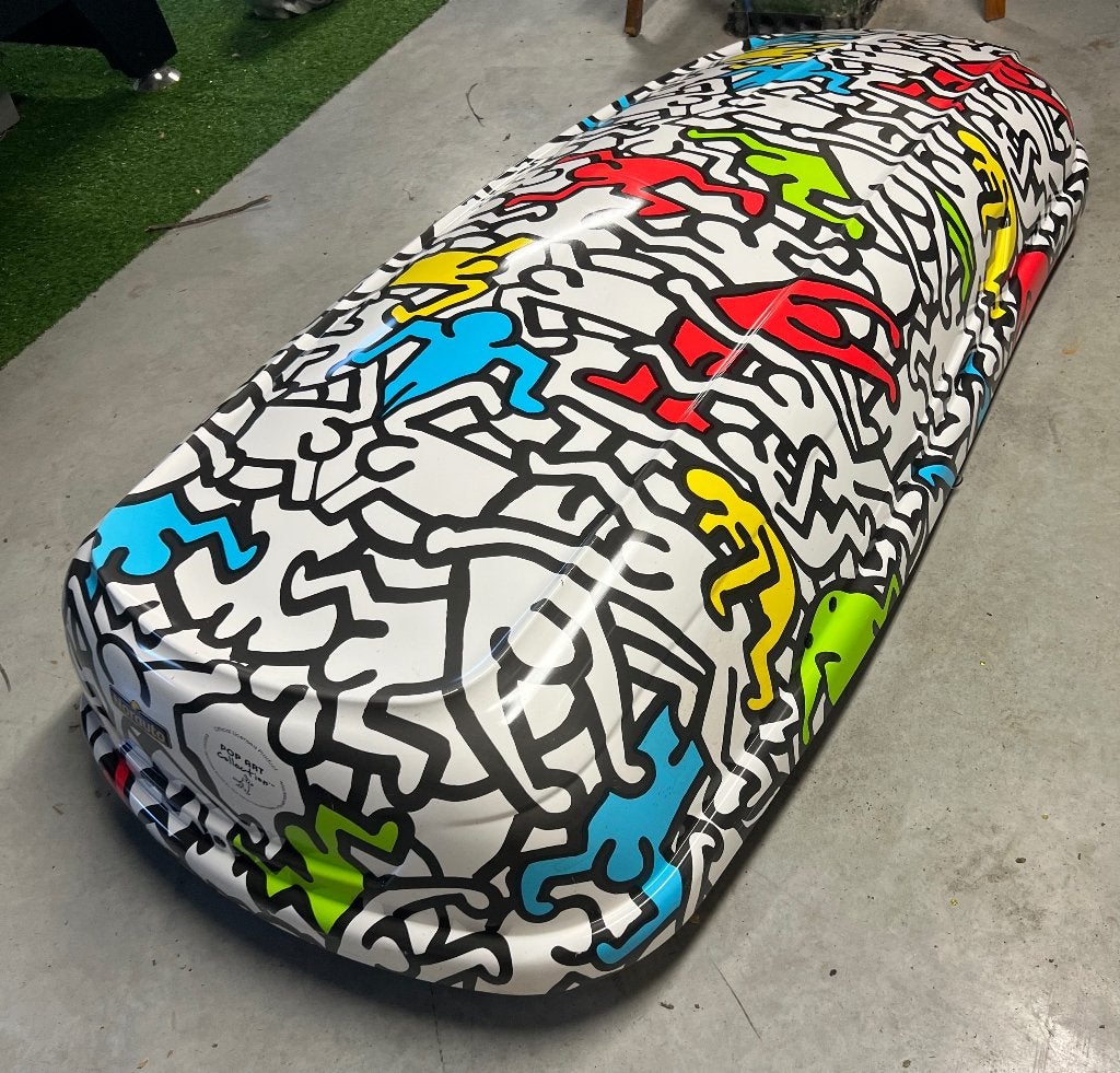 Norauto dakkoffer Keith Haring, Enlèvement, Utilisé