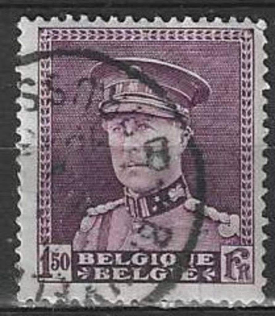 Belgique 1931 - Yvert/OBP 319 - Albert Ier avec épi 1, (ST), Envoi, Affranchi, Oblitéré, Maison royale