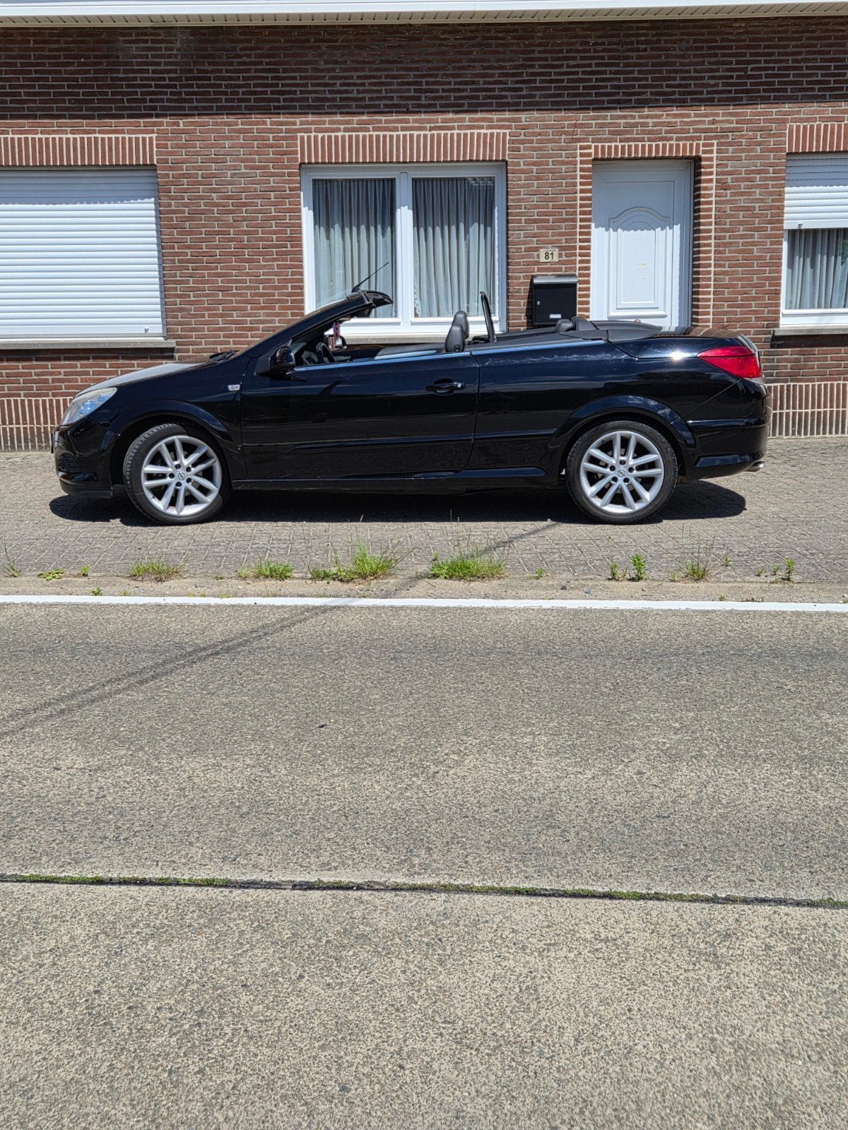 opel astra h twintop van 2007 met 170000km, Auto's, Voorwielaandrijving, 4 zetels, Zwart, Leder