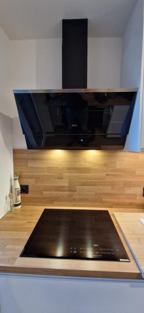 Dampkap wand / schouw AEG DVB5860 - 80cm - 700m³, Elektronische apparatuur, Afzuigkappen, Motor, Recirculatie, Ophalen