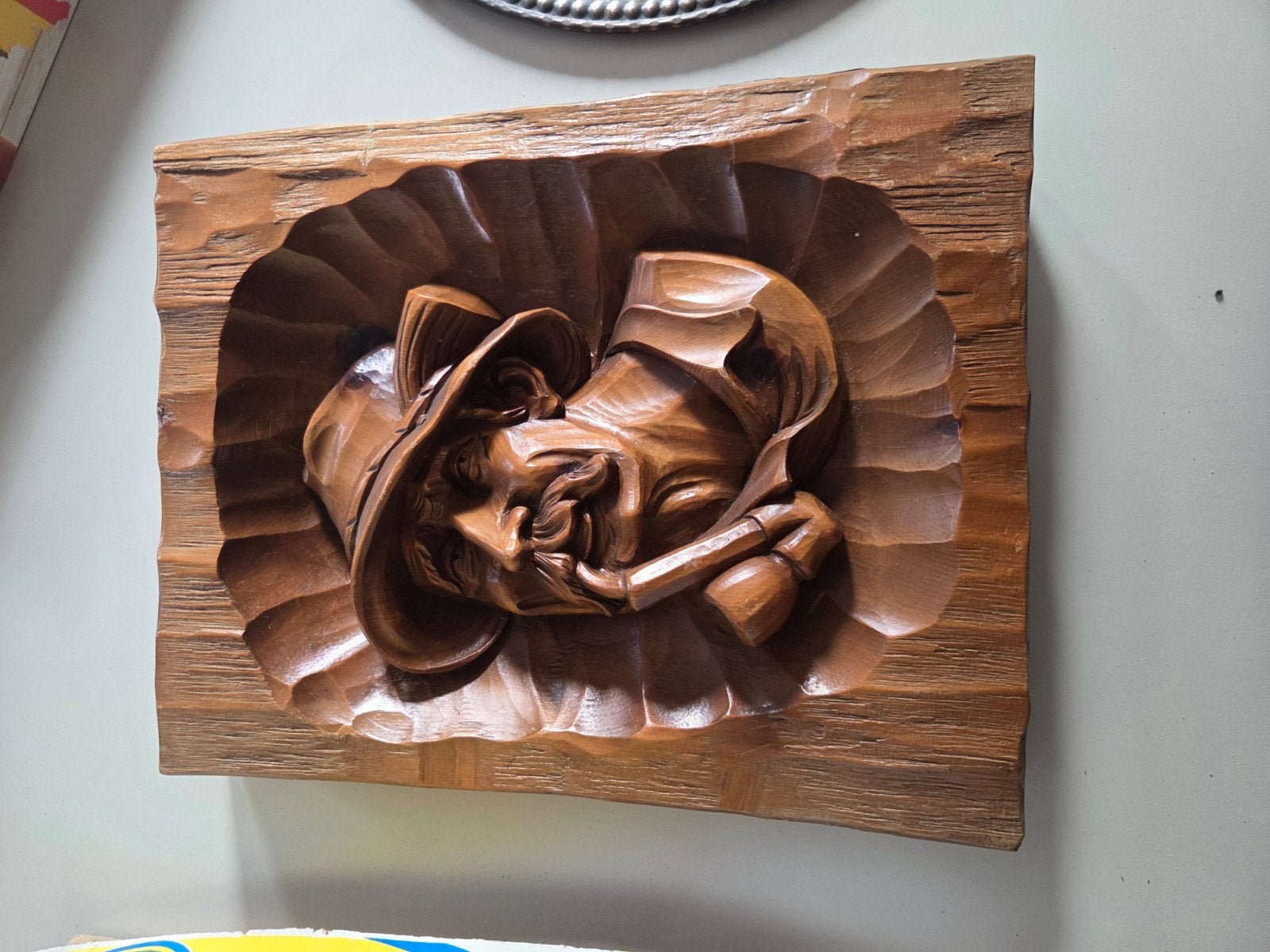 kunstwerkje in hout, Ophalen, Hout