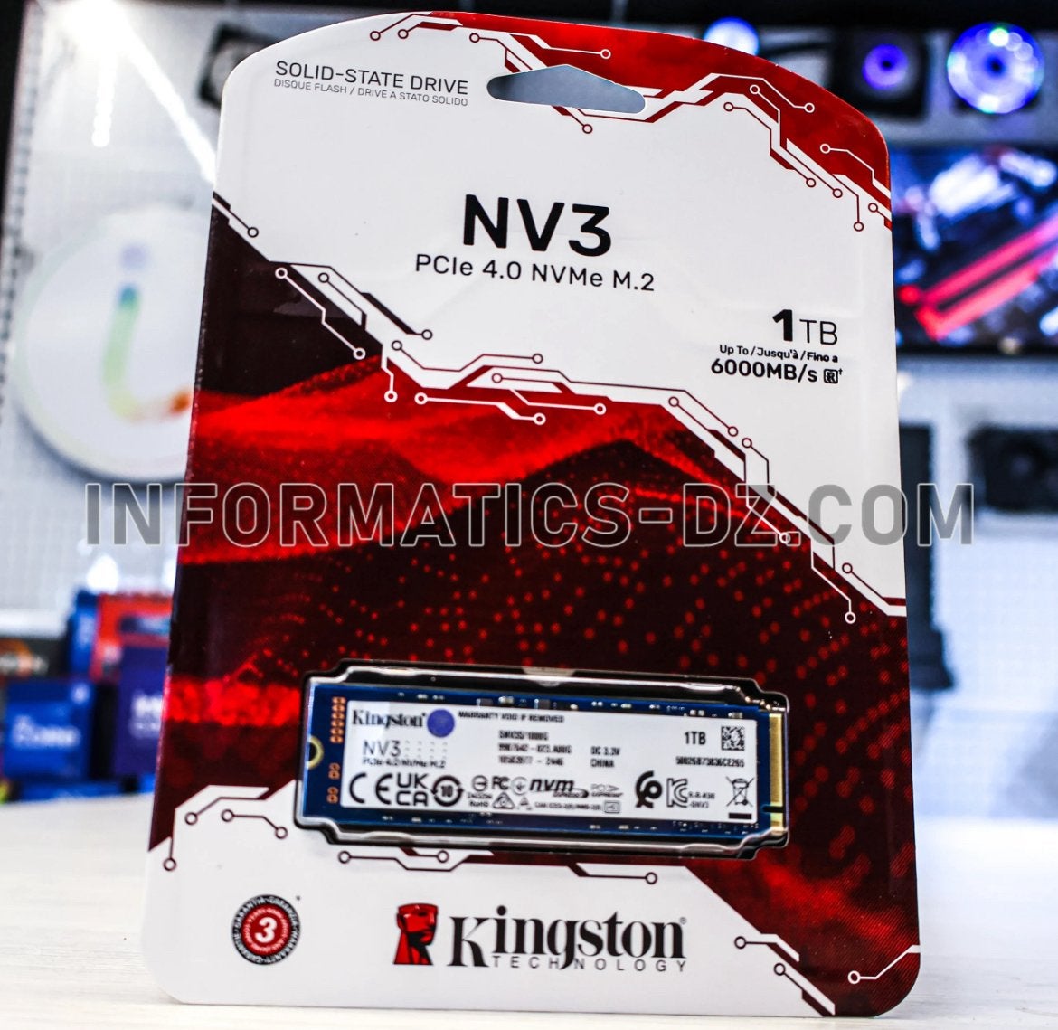 Kingston NV3 SSD van 1 TB - Nieuw, Computers en Software, Harde schijven, Intern, SSD, Nieuw, Ophalen of Verzenden