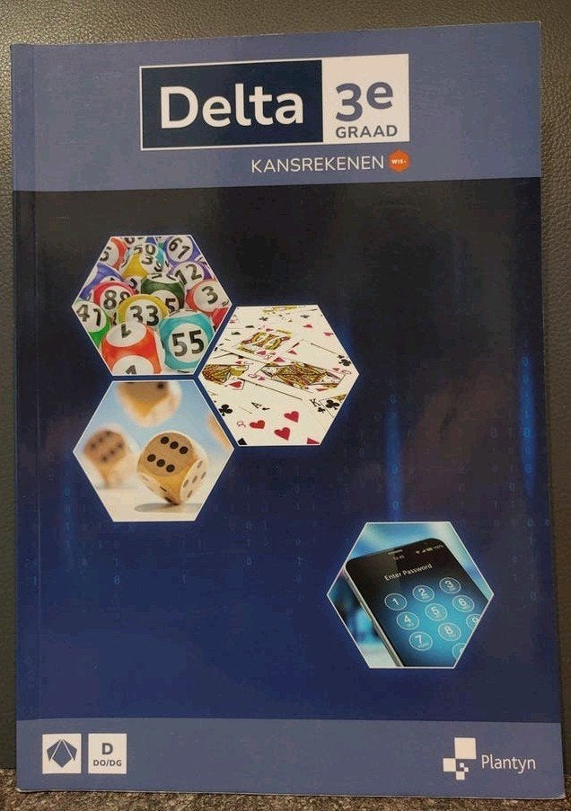 Delta 3e graad Kansrekenen Leerboek (uitgeverij Plantyn), Boeken, Griet Schatteman; Nicole De Wilde; Maarten Arts; Regi Op de B...