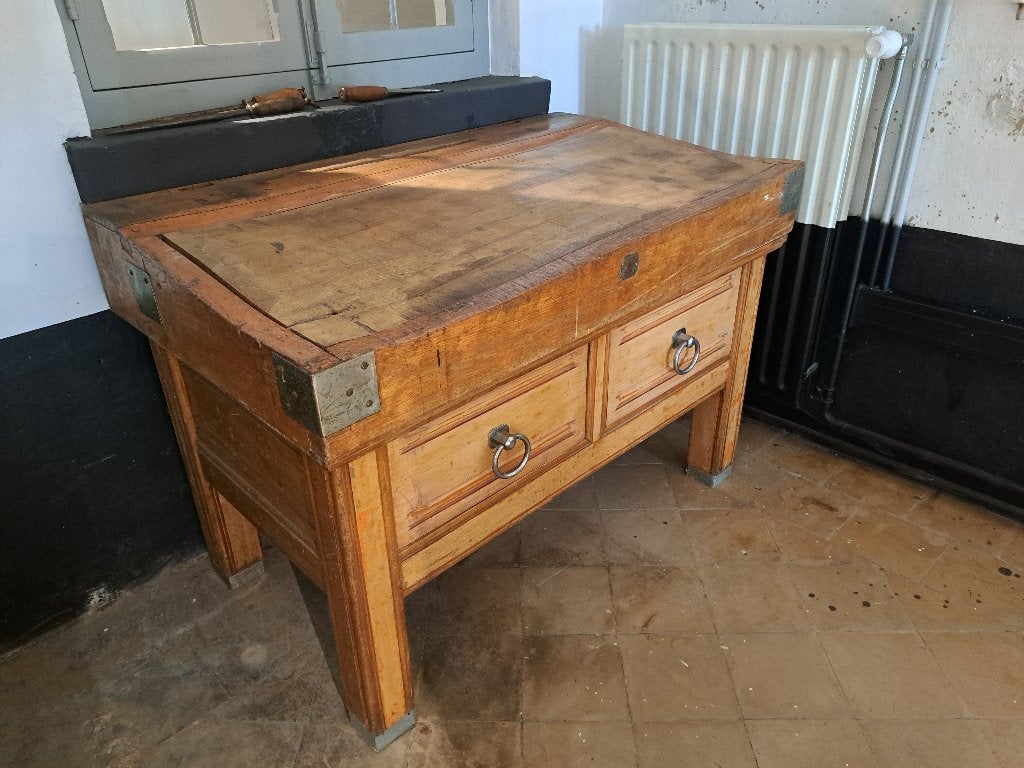 Kapblok beenhouwer/slager, Enlèvement