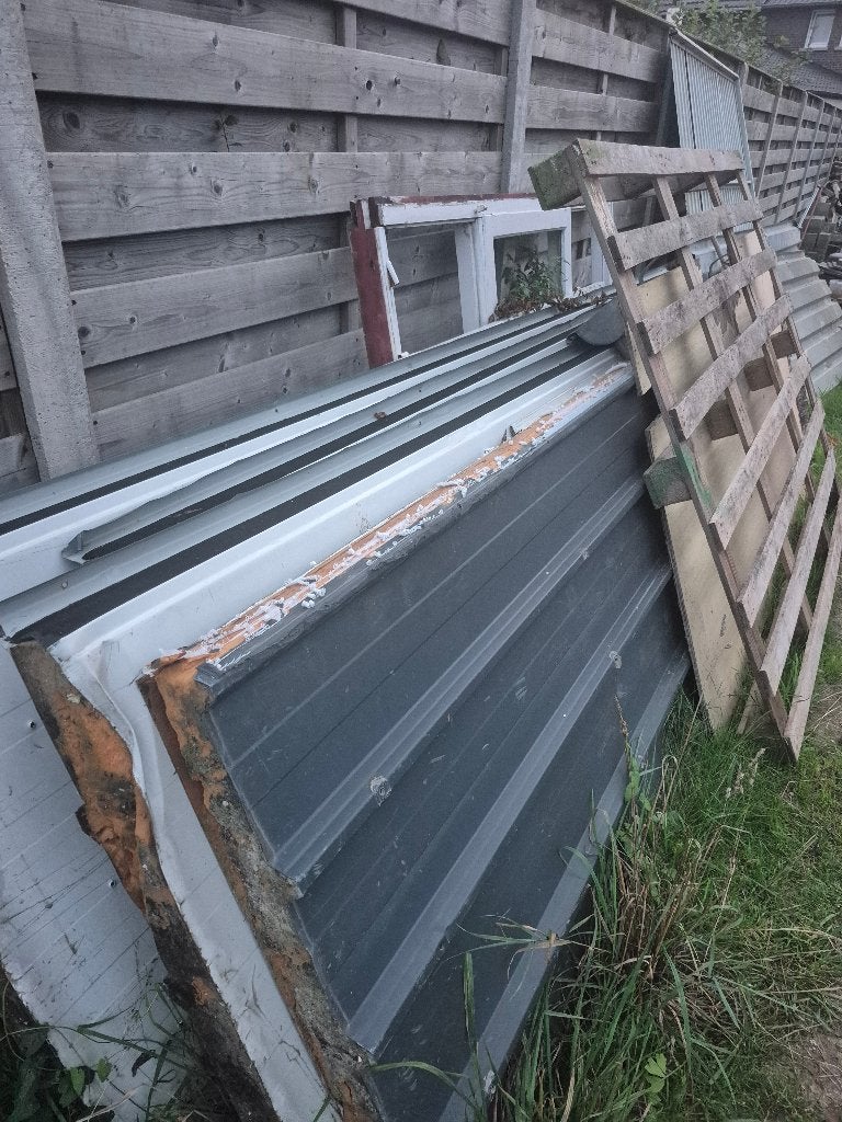 Dakpanelen te koop 10 cm isolatie 4.00 1.00 m, 15 m² ou plus, Enlèvement, Utilisé, Autres types