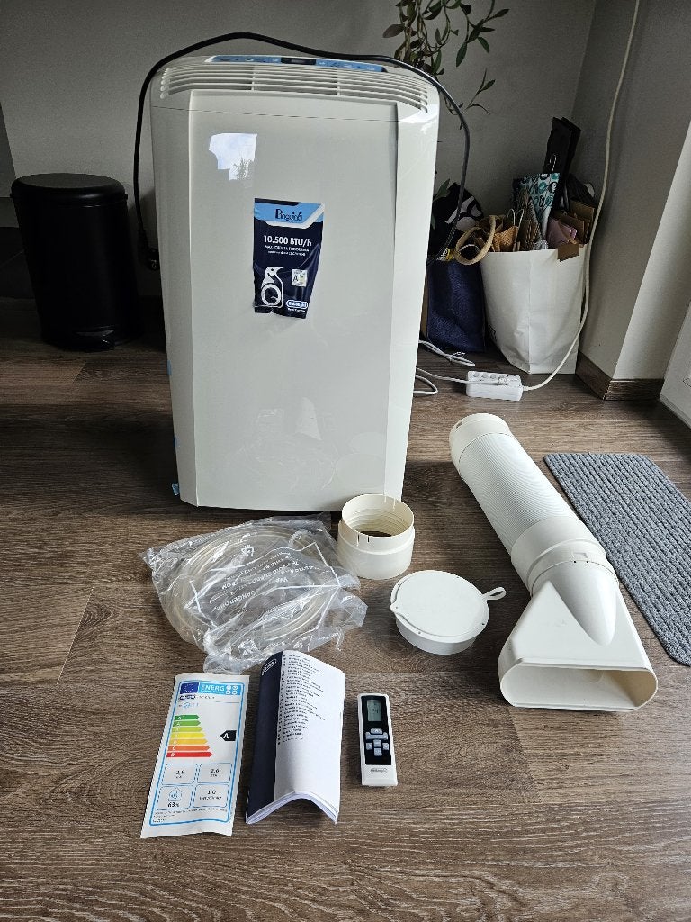 Climatiseur portable DeLonghi 10500BTU/h - excellent état, Electroménager, Climatiseurs, Refroidissement et Déshumidification